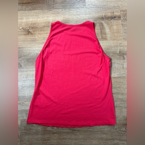 Boden High Neck Crew Tank Top Size 10 Pink Cotton Blend - Picture 9 of 9